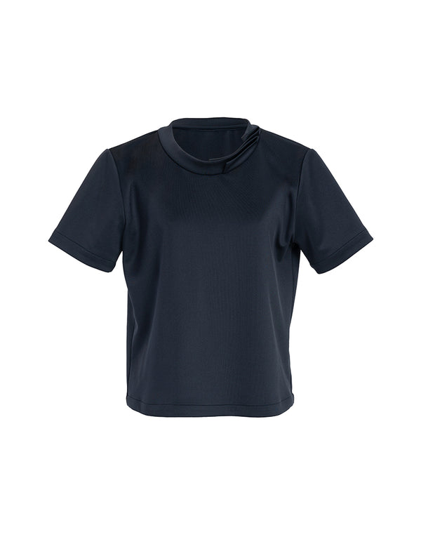 Women's Navy Cropped T-Shirt